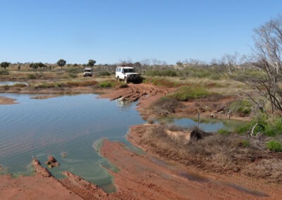 Canning Stock Route - Match and Watercrossing at Well 19 - Little Sandy Desert