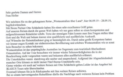 Testimonials 1 Evaluation – An excellent tour guide