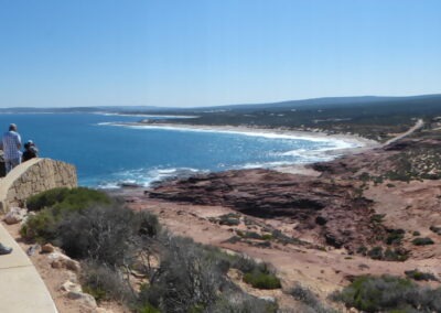 Red Bluff with a view of part of the Coral Coast - Kalbarri NP
